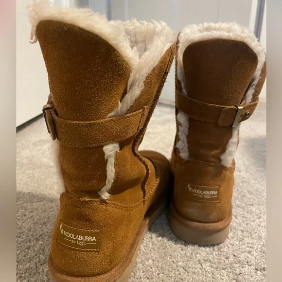 Koolaburra by UGG Strap Boots Size 8 Chestnut - Picture 7 of 8